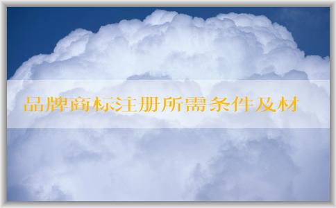 品牌商標(biāo)注冊(cè)所需條件及材料準(zhǔn)備