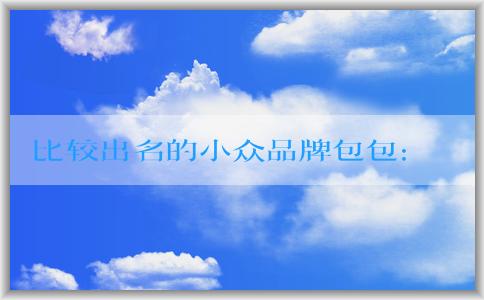 比較出名的小眾品牌包包：設計、材質和工藝的特點分析