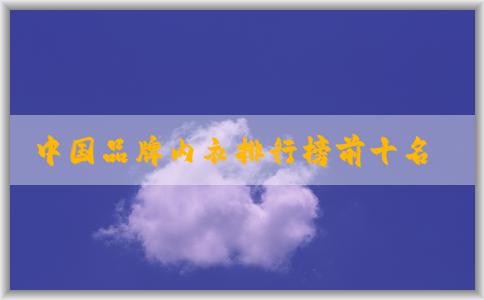 中國品牌內(nèi)衣排行榜前十名與設(shè)計(jì)風(fēng)格、產(chǎn)品質(zhì)量分析